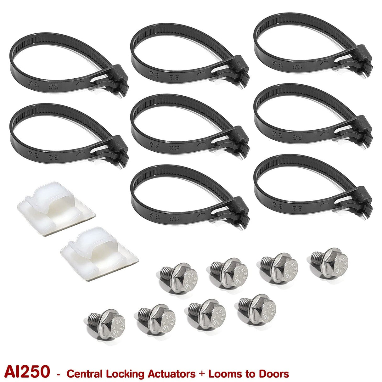 CENTRAL LOCKING FASTENER KIT for VB VC VH VK VL SLE/CALAIS - HOLDCOM AUTO PARTS