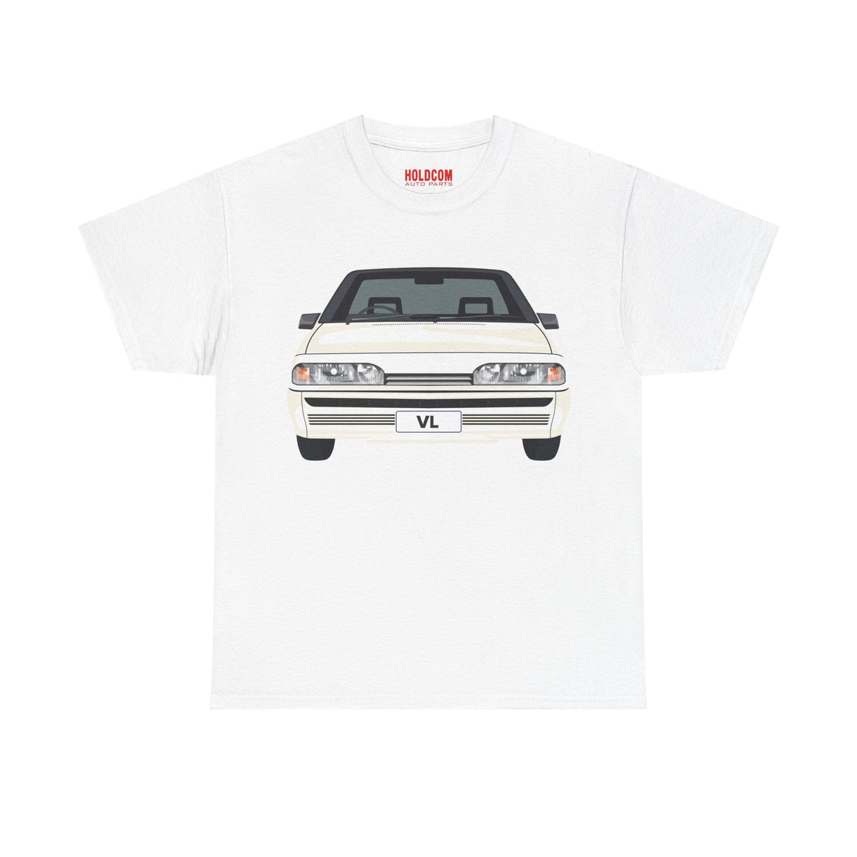VL COMMODORE T - SHIRT - HOLDCOM AUTO PARTS