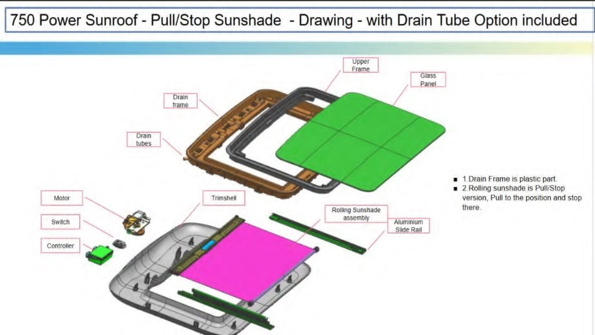 ELECTRIC SUNROOF (UNIVERSAL) - HOLDCOM AUTO PARTS