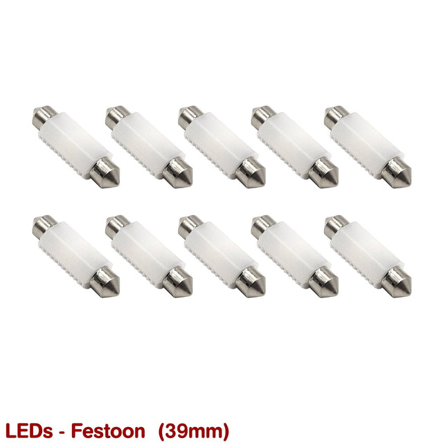 LED GLOBES - FESTOON (39mm) - HOLDCOM AUTO PARTS