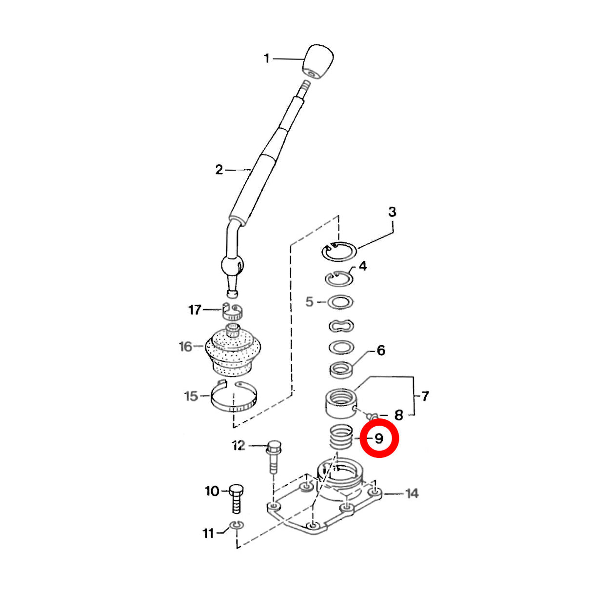MANUAL SHIFTER DETENT SPRING for VL NA MF5 [NOS] - HOLDCOM AUTO PARTS