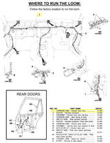 POWER WINDOW and CENTRAL LOCKING DOOR WIRING LOOM for VB VC VH VK VL (UNIVERSAL) - HOLDCOM AUTO PARTS