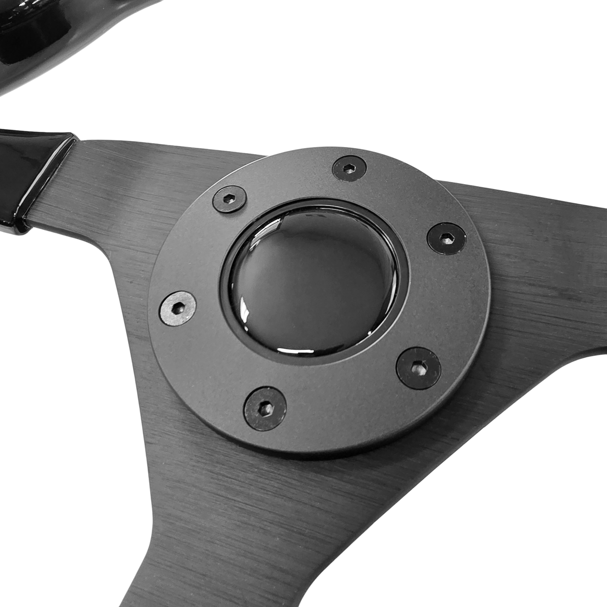 STEERING WHEEL (GLOSS BLACK) - HOLDCOM AUTO PARTS
