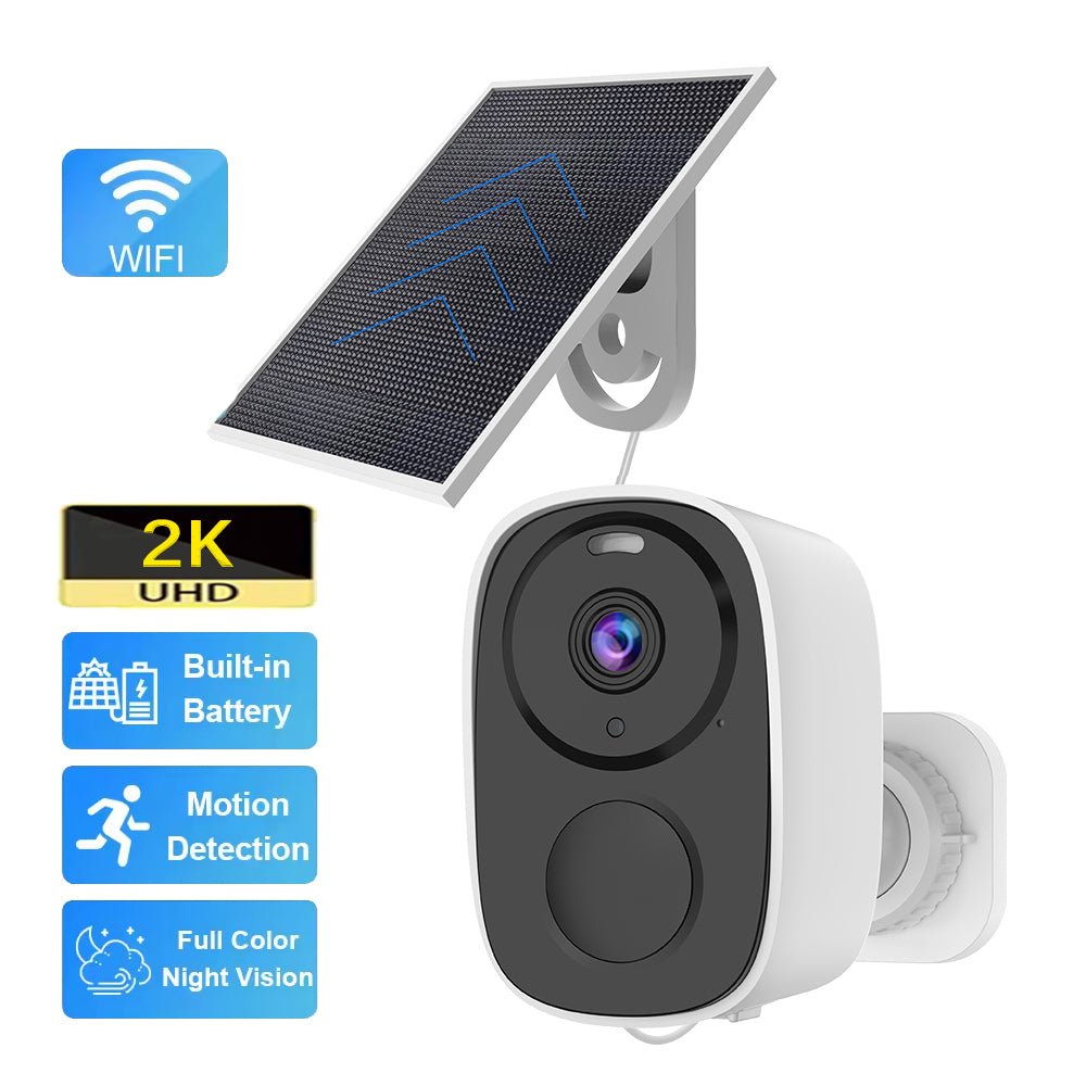 WIRELESS 2K CCTV CAMERA with SOLAR PANEL - HOLDCOM AUTO PARTS